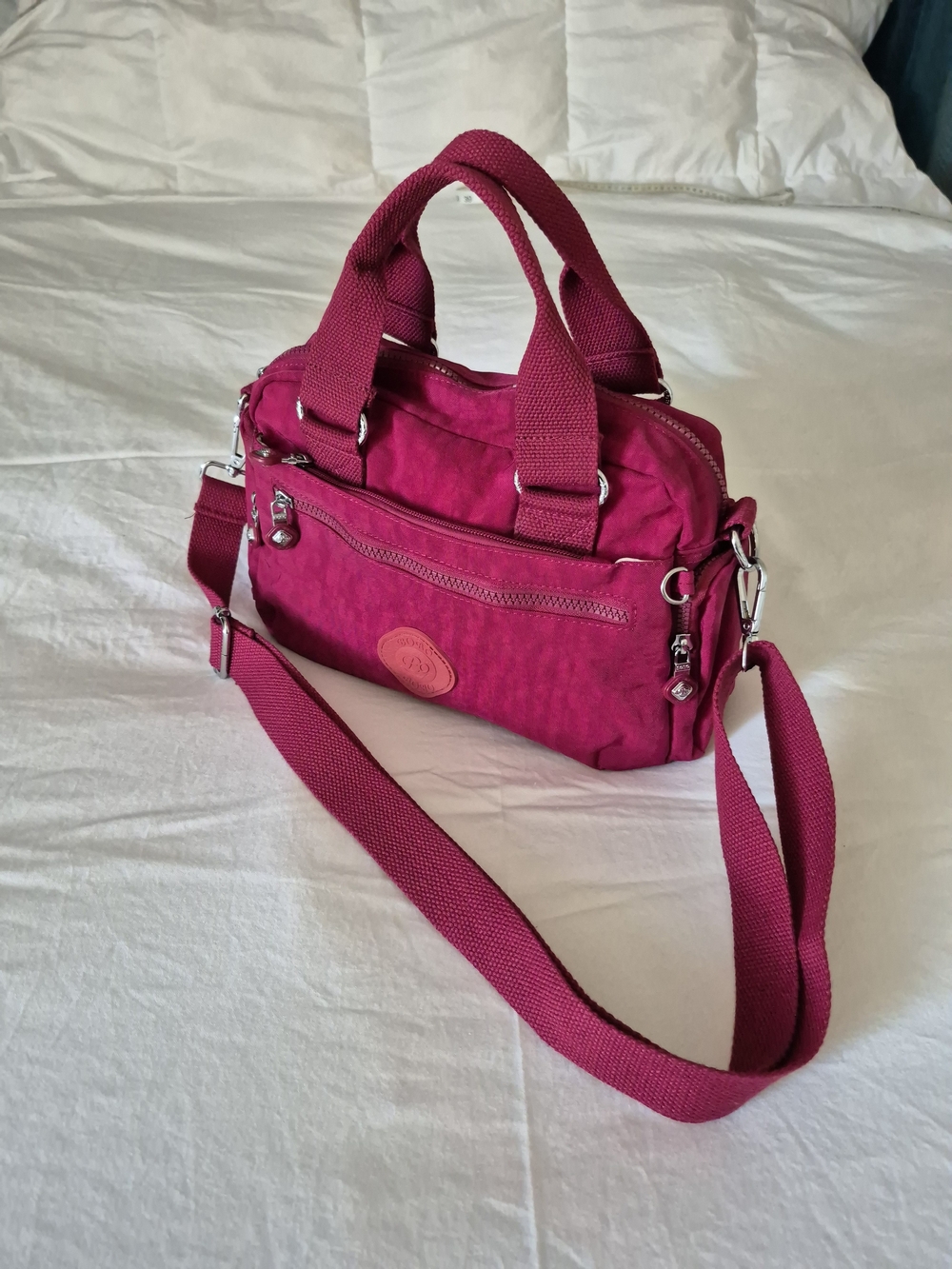 Women’s Crossbody Satchel – Vibrant Magenta